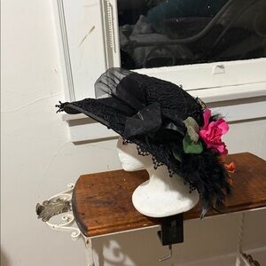 Elegant Black Floral Women's Hat
Victorian Hat
